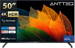 ANTTEQ S50-AU1.Q1 - 50 Inch (127 cm) Smart TV - 4K UHD LED - Android TV - Frameless Design - HDR - Google Assistant & Chromecast — thumbnail 1