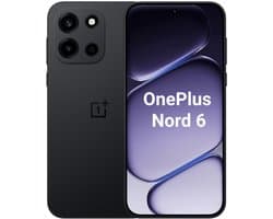 OnePlus Nord 6 - 5G Smartphone - 8GB+256GB - 6.78" 165Hz AMOLED - 7500mAh - IP69K - Obsidian Black (Zwart)