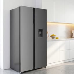 Heinner HSBS-HM439NFINVXWDD American Side-by-Side Koelkast met Waterdispenser 439 L – Smart-functie – ECO-functie – Deur-alarm – RVS – 5 Jaar Garantie — thumbnail 7