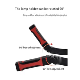 Afneembare, oplaadbare LED-werklamp met magnetische voet, handsfree te gebruiken en om de nek te bevestigen. — thumbnail 4