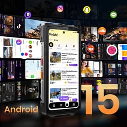 FOSSiBOT F113 Robuuste Smartphone - Dual SIM - 12 GB RAM - 256 GB ROM - 20000mAh - 6,78 inch HD+ IPS Scherm - IP68 Waterdicht Telefoon -Android 15- GPS,NFC,Face ID,OTG -metaalgrijs — thumbnail 8