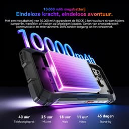 Blackview ROCK 3 - Robuuste Smartphone - 4G - 24GB RAM - 256GB ROM - 6.78inch 120Hz - 10000mAh Robuuste Telefoon - Android 16 - NFC - GPS - Oranje — thumbnail 13