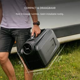 Cybertake S2 Pro draagbare Aircooler- Mobiele Airco -Tentairco met 5100 BTU koelvermogen en 6100 BTU verwarmingsvermogen -amping Airco 12V 24V 48V - Stil ≤55dB-voor caravan, camper, tent, vrachtwagen en thuis — thumbnail 9