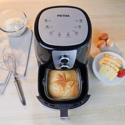 Petra 5,2L Air Fryer - Pizzaplaat & Cakevorm, Antiaanbaklaag — thumbnail 5