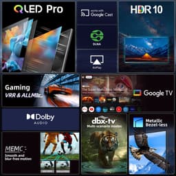 CHiQ U43QM10E – 43 inch 4K QLED Smart TV – Google TV – Dolby Vision & Dolby Audio – HDMI 2.1 – WiFi & Bluetooth — thumbnail 9