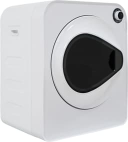 Re-purelife® wasdroger 4 kg met 4 programma's - compacte kledingdroger van roestvrij staal en PCM-behuizing - stapelbare droogtrommel met koelfunctie en wandmontage - wit 49,5 × 41,5 × 59,5 cm — thumbnail 12