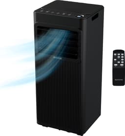Auronic Mobiele Airco - 7.000 BTU - 3-in-1 - Airconditioning met 2 Raamafdichtingskits - Ventilator - Ontvochtiger - Tot 20m² - Zwart — thumbnail 1