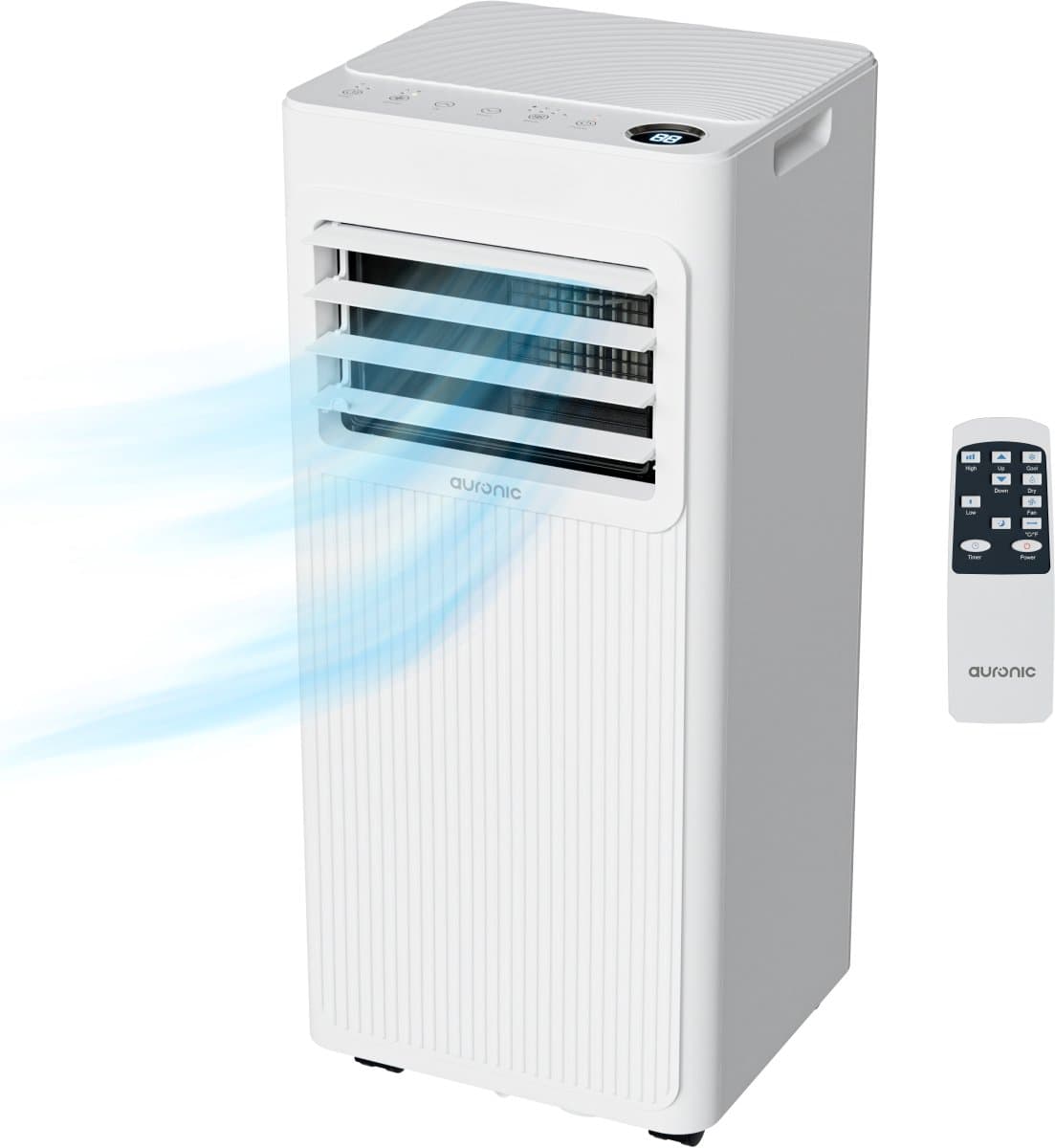 Auronic Mobiele Airco - 7.000 BTU - 3-in-1 - Airconditioning met 2 Raamafdichtingskits - Ventilator - Ontvochtiger - tot 20m² koelen - Wit — afbeelding 1