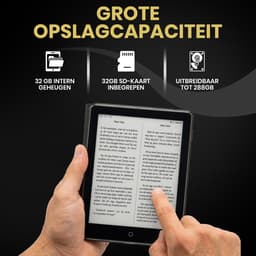 Veloura One E reader - inclusief 32GB SD kaart - 6 inch ereader met hoesje - met schermverlichting en nachtmodus - 64 GB opslag - online luisterboeken en storytel ondersteuning - nederlandstalig ebook — thumbnail 9