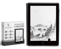 Veloura One E reader - inclusief 32GB SD kaart - 6 inch ereader met hoesje - met schermverlichting en nachtmodus - 64 GB opslag - online luisterboeken en storytel ondersteuning - nederlandstalig ebook