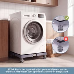 VanDijck Wasmachine Verhoger - 4 Poten - Verstelbaar 42-75 cm - Max 300 kg — thumbnail 9