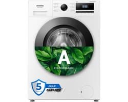 Heinner Slim Wasmachine - 6 kg - 1200 tpm - Energieklasse A - Inverter Motor - 15 Programma's met Stoomfunctie - Smalle Wasmachine 45 cm Diep - Wit - 5 Jaar Garantie