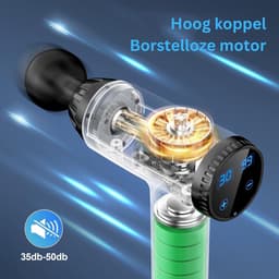 White-Label® Massage Gun Professioneel - Massage Apparaat - Theragun - Zwart — thumbnail 4