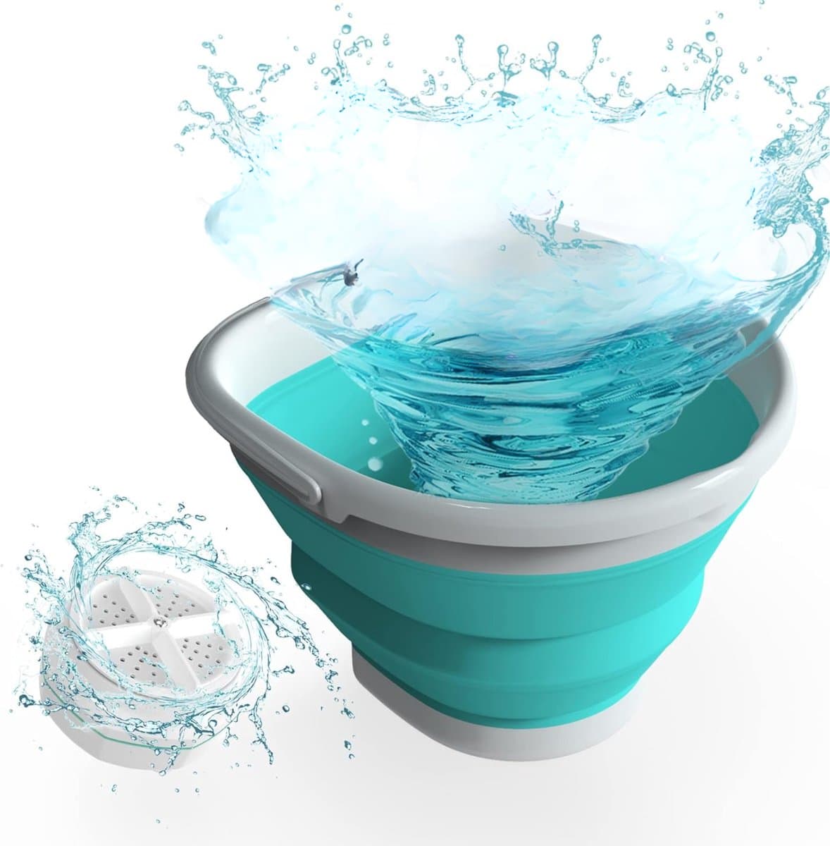 Kleine Wasmachine - Draagbare Wasmachine - Met Centrifuge — afbeelding 1