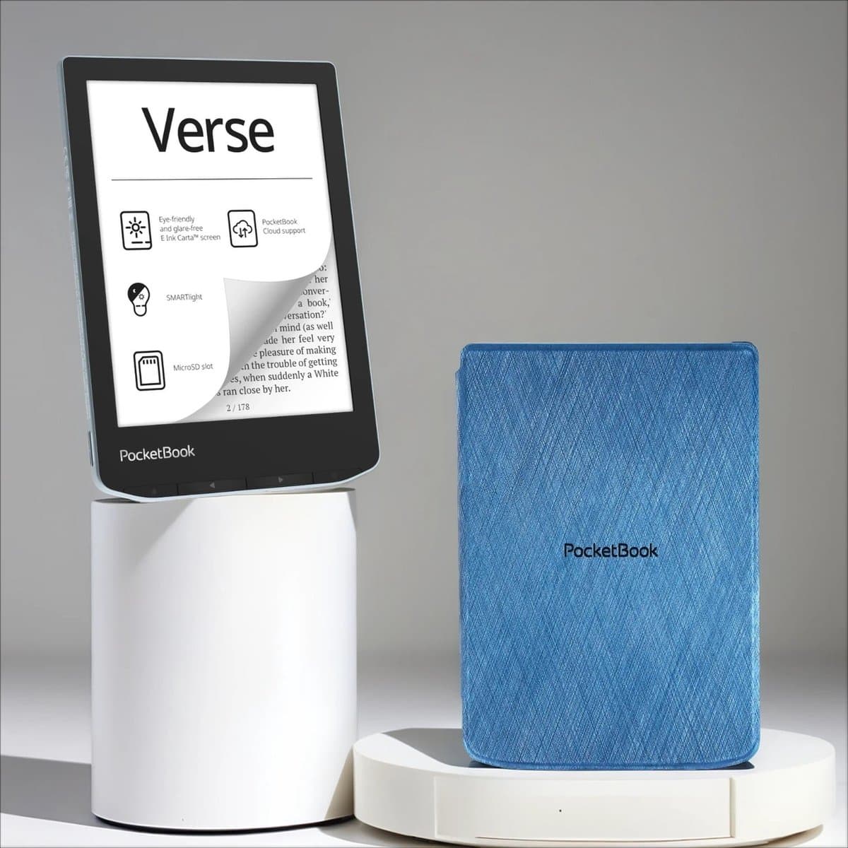 PocketBook Verse - E-reader - Bright Blue - Met Blauw Hoesje - Voordeelbundel — afbeelding 1