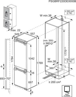 AEG NSC7M181EC inbouw koelvriescombiantie 178 cm | Nofrost — thumbnail 6