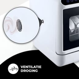 Livista Mini Vaatwasser incl. APP - Vaatwasser - Vaatwasser Vrijstaand - Afwasmachine - Camping Vaatwasser - Wit — thumbnail 4