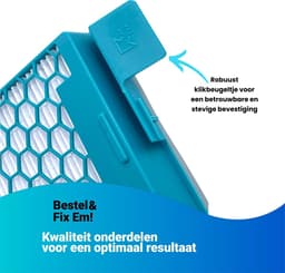 Fixem® - Geschikt voor Miele filter Boost CX1 - Stofzuiger filter - SF-HY60 - 1x — thumbnail 6