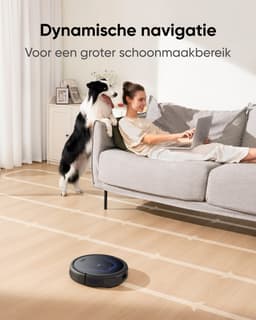 eufy G50 Hybride Robotstofzuiger met 4.000 Pa Sterke Zuigkracht, Dynamische Navigatie, Proontwarrende Kam, Rolborstel, Dweilpad voor Lichte Oppervlakte Reiniging, Ideaal voor Huisdierhaar, Harde Vloeren, Tapijt — thumbnail 7