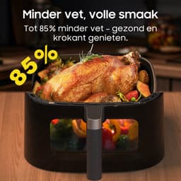 Dewelling XXL Heteluchtfriteuse 9L AF80D10W – 2350W Airfryer met Kijkvenster – 360° Heteluchtcirculatie – 40–200°C — thumbnail 2