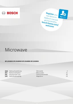 Bosch BFL554MB0-1 Serie 6 Inbouwmagnetron 25 l + 3 Jaar Gratis Extra Garantie — thumbnail 5