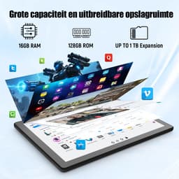 Hotlight A7 - Android 15 Tablet - 11 inch - 16(4+12)GB RAM/128GB ROM– 6800mAh - Zwart — thumbnail 8