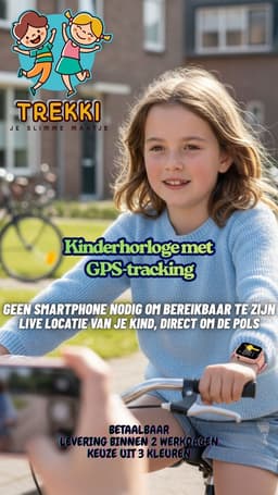 TREKKI® GPS Kinder Smartwatch BLAUW – Kindersmartwatch met Bellen & Videobellen – SOS Knop – GPS Tracker – Kinderhorloge — thumbnail 6