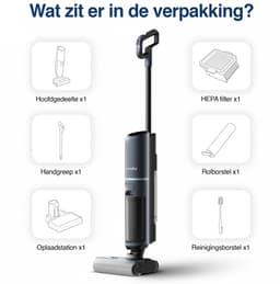 Samako Aqualis S1 - Stofzuiger met Dweilfunctie - 2-1 Vloerreiniger - Nat Droog Dweil Stofzuiger - Zelfreiniging en Droging - 35min accuduur — thumbnail 7