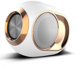 Gigicial Bluetooth-luidspreker - Draagbare luidspreker - Bluetooth V5.0 en 3D-stereogeluid - Enkel apparaat - Witte draadloze Bluetooth-luidspreker — thumbnail 1