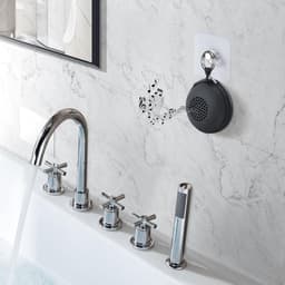 TENZHVXI - Waterdichte Bluetooth-doucheluidspreker - Mini Bluetooth-luidspreker - Krachtige Bas En Kristalhelder Geluid - 1 Stuk - Zwart — thumbnail 5