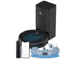 CleanWise Hans Robotstofzuiger met Dweilfunctie & Automatisch Leegstation – 90 dagen handsfree – Nederlands Product – Dweilrobot – LiDAR Navigatie – 7000 Pa – HEPA 14 Filter – Tapijtherkenning – No-Go Zones – Voor Huisdierharen
