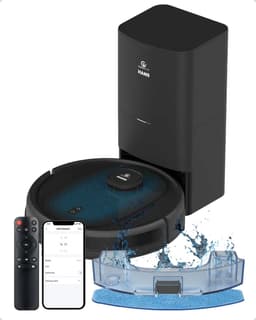 CleanWise Hans Robotstofzuiger met Dweilfunctie & Automatisch Leegstation – 90 dagen handsfree – Nederlands Product – Dweilrobot – LiDAR Navigatie – 7000 Pa – HEPA 14 Filter – Tapijtherkenning – No-Go Zones – Voor Huisdierharen — thumbnail 1