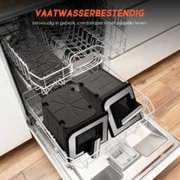 Dubbele Airfryer XXL 10L (2×5L) – 8 Automatische Programma’s – Grote Capaciteit voor 6 Personen – 2500W Krachtig Vermogen – Dual-Zone 2 Manden met SYNC Technologie – Gezond Frituren Zonder Olie – Met Kijkvenster – Zilver — thumbnail 10