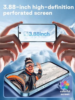Ontgrendelde 4G Mini Smartphone met HD-Scherm (3,88 inch) en Dual SIM – Back-up Telefoon — thumbnail 5
