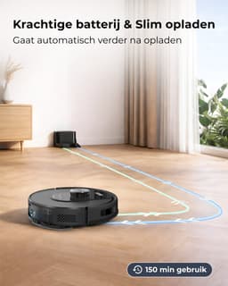 MYBOT X10 - Robotstofzuiger Met Dweilfunctie - 6000PA Zuigkracht - Ideaal voor Huisdierharen – Laadstation – LiDAR Navigatie — thumbnail 8