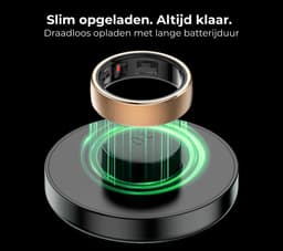 NOLATR Smart Ring NEX – Slimme Ring met Stappenteller, Slaaptracker & Hartslagmeter – Zonder Abonnement – Zilver – Maat 8 — thumbnail 9