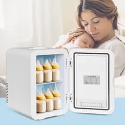Core® Skincare Fridge - Mini Koelkast 8 Liter – Met Spiegel en Verlichting - Mini Fridge - Gearrangeerd- ‎14x 11x 10cm; 620 g — thumbnail 4