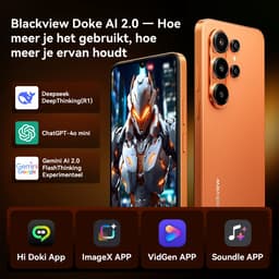 Blackview WAVE 10 Smartphone 4G AI - DUAL SIM - 32 GB RAM - 128 GB ROM - Octa Core - Android 16 - 6,88 inch - 5000mAh - Zwart — thumbnail 6