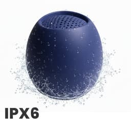 Boompods, Draadloze TWS Bluetooth-miniluidspreker Zero Ocean-collectie Waterdicht IPX6, Marineblauw — thumbnail 3