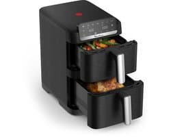 Moulinex Easy Fry Crispy Stack EZ7528F0 – Dual airfryer 10L – EvenFry technologie – Sync modus – 7 programma’s – Compacte heteluchtfriteuse