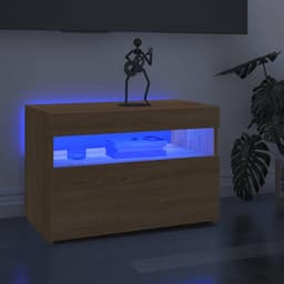 TV-Meubel met LED Verlichting Sonoma Eiken 60x35x40 cm - Stijlvolle Kast voor Multimedia — thumbnail 4