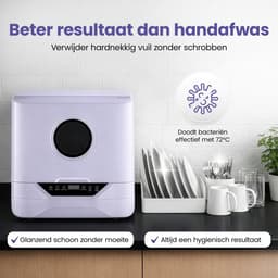 SwayTosh Mini Vaatwasser DTX-3 – 2026 - Mini Afwasmachine Vrijstaand – Washing Machine – Vrijstaande Vaatwasser – Dishwasher – Kleine Vaatwasser – Vaatwasmachine — thumbnail 3