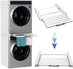 Stapelframe Wasmachine & Droger – Verstelbaar 54-73 cm – 100 kg Draagvermogen — thumbnail 1