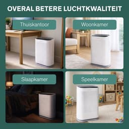 Sinji Luchtreiniger / Air Purifier – HEPA H13 + Koolstoffilter – 220 m³/u, voor ruimtes tot ca. 55 m² – Ionisatie – Afstandsbediening – Timer & Display – Helpt bij stof, pollen & huisstofmijt — thumbnail 4