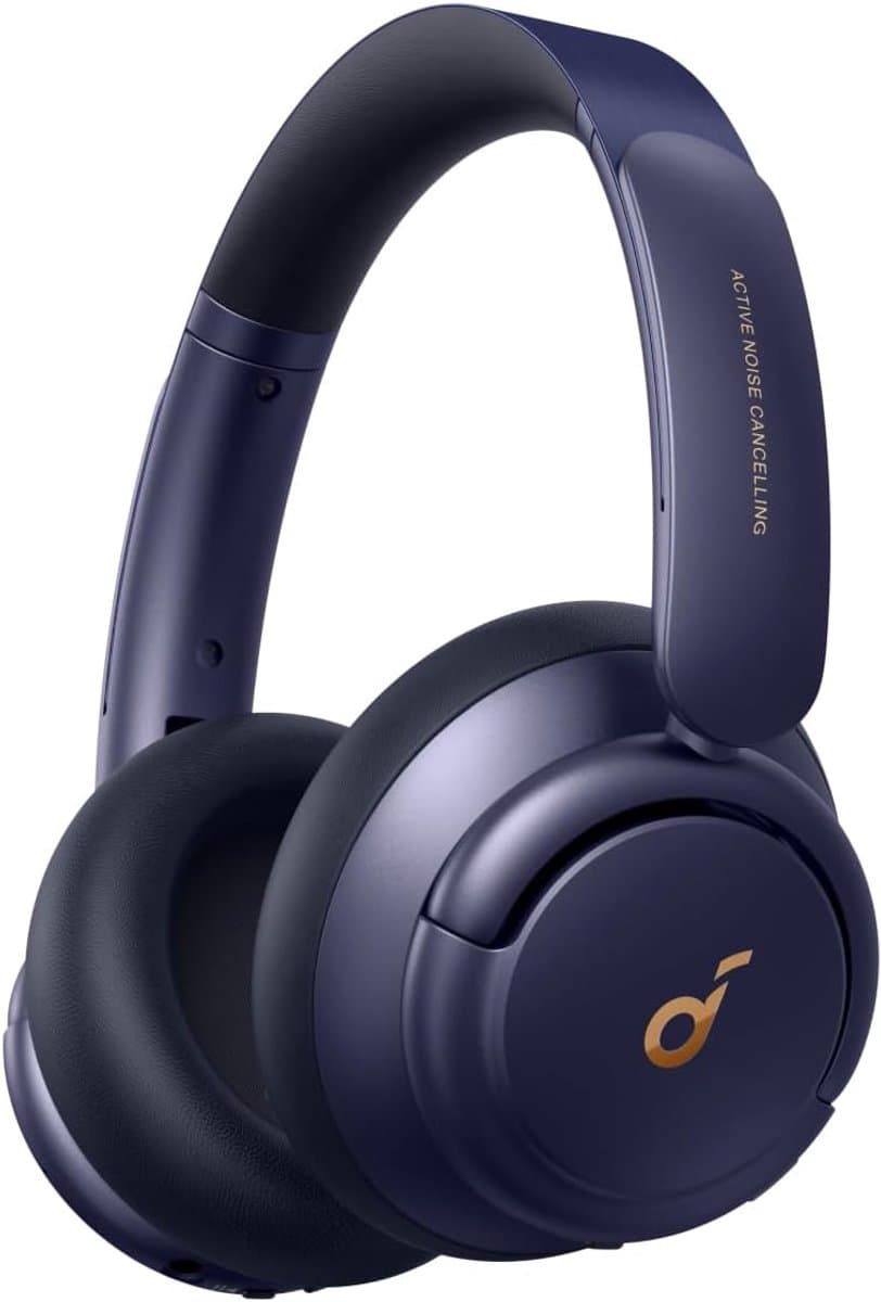 Soundcore Q30 by Anker Bluetooth-hoofdtelefoon, hybride actieve geluidsisolatie, individuele modi, Hi-Res geluid, EQ in app, 40h batterij, comfortabele grip, verbinding van 2 apparaten (blauw) — afbeelding 1
