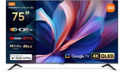 Xiaomi TV A Pro 2026 Smart TV – 75 Inch – 4K QLED HDR10+ - 2026 - Google TV - Dolby Audio & DTS:X - Google Assistant spraakbediening - HDMI 2.1 - CI+ slot - Google Cast — thumbnail 1