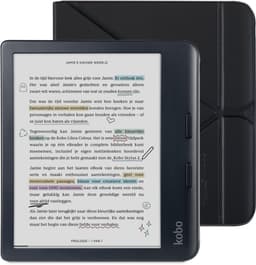 Kobo Libra Colour E-reader Zwart + Kobo SleepCover Hoes Zwart Bundel - 7 inch kleurenscherm - 32GB - Luisterboeken — thumbnail 1