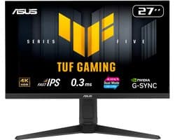 ASUS TUF Gaming VG27UQEL5A - 4K UHD Gaming Monitor - 4K 80Hz, FHD 310Hz Dual Mode - Stereo Speakers - 1ms - 27 inch