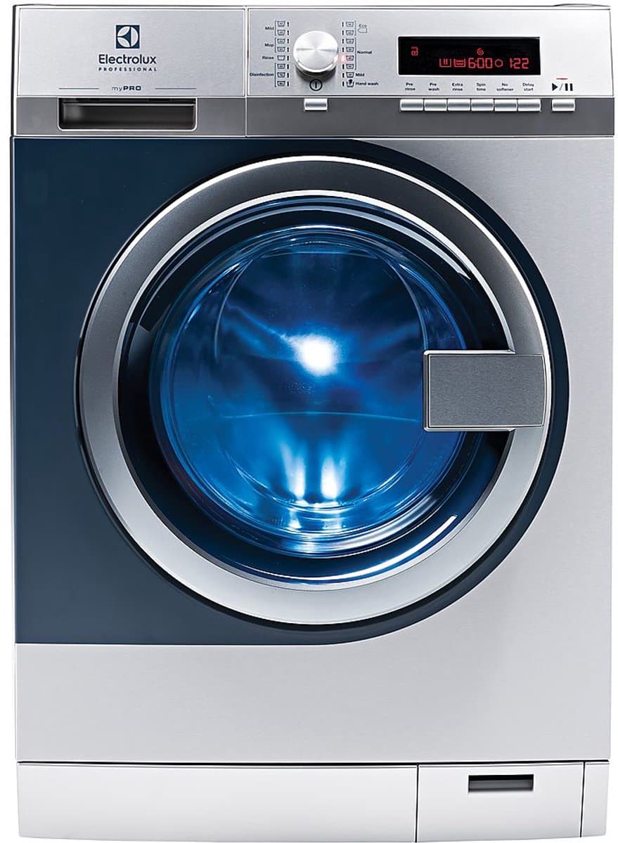 Electrolux Professional WE170V wasmachine Voorbelading 8 kg 1400 RPM Blauw, Roestvrijstaal, Wit — afbeelding 1