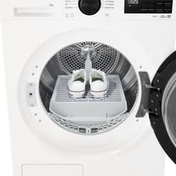 LG RHX5009TWB warmtepompdroger 9 kg met Dual Inverter Heat Pump voor gelijkmatig en energiezuinig drogen - Sensor Dry stopt automatisch bij droog - Zelfreinigende condensor voor duurzaam rendement en ThinQ slimme bediening. Energieklasse B — thumbnail 7